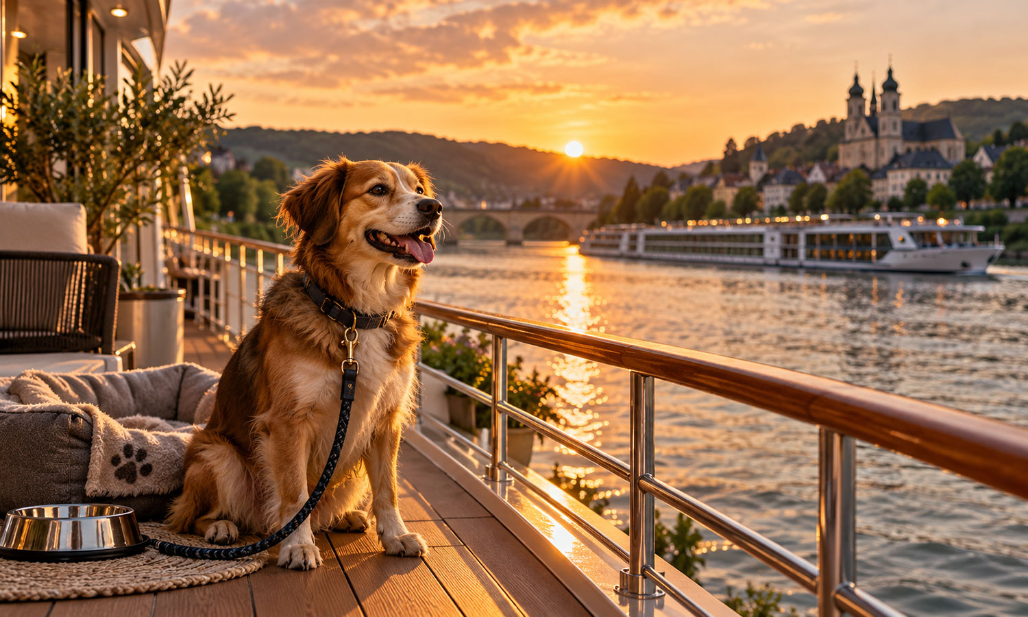 Flusskreuzfahrt mit Hund